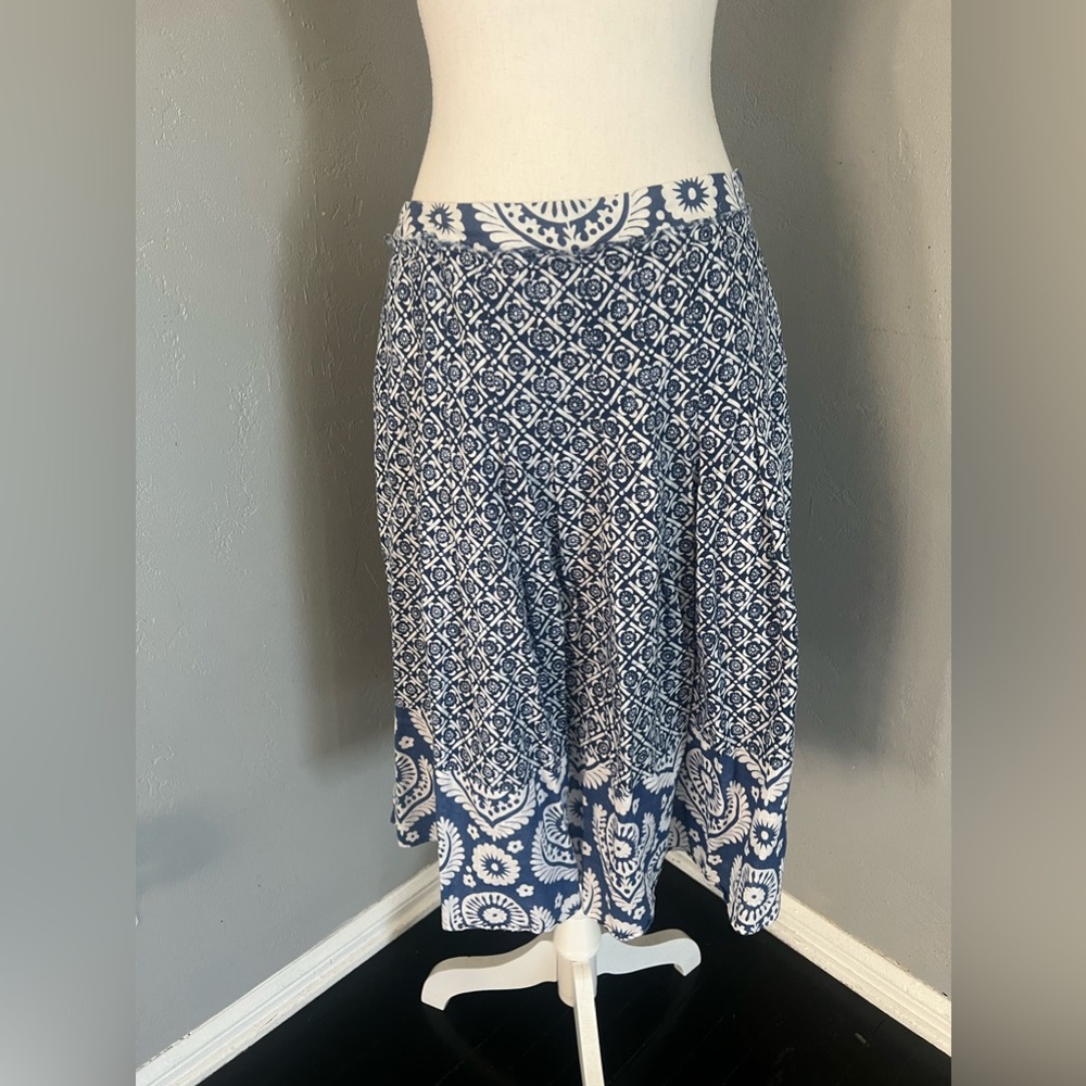 MICHAEL Michael Kors Blue and White Skirt size 10 - Picture 2 of 10
